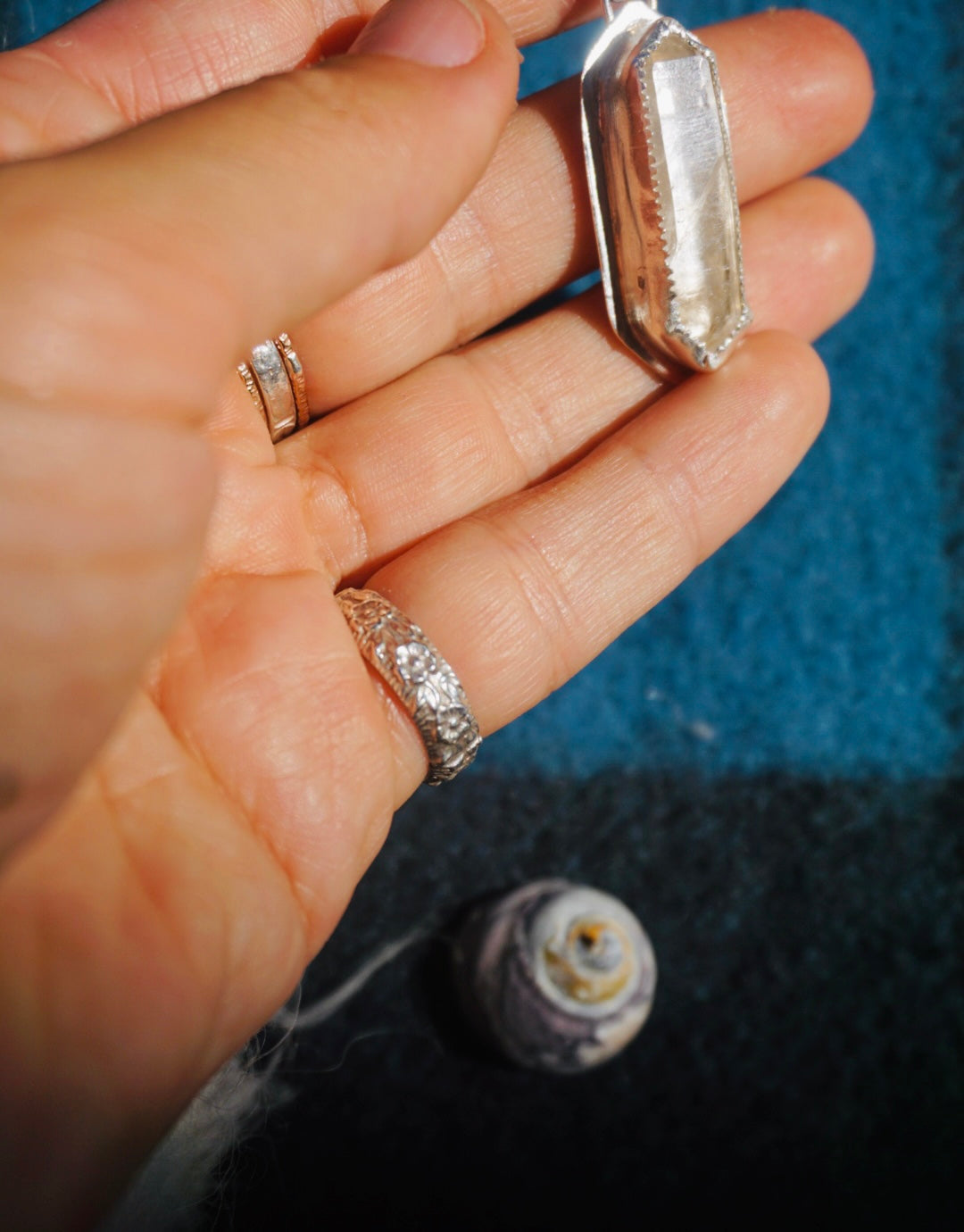 Silver Lining Necklace #5 // Quartz Crystal
