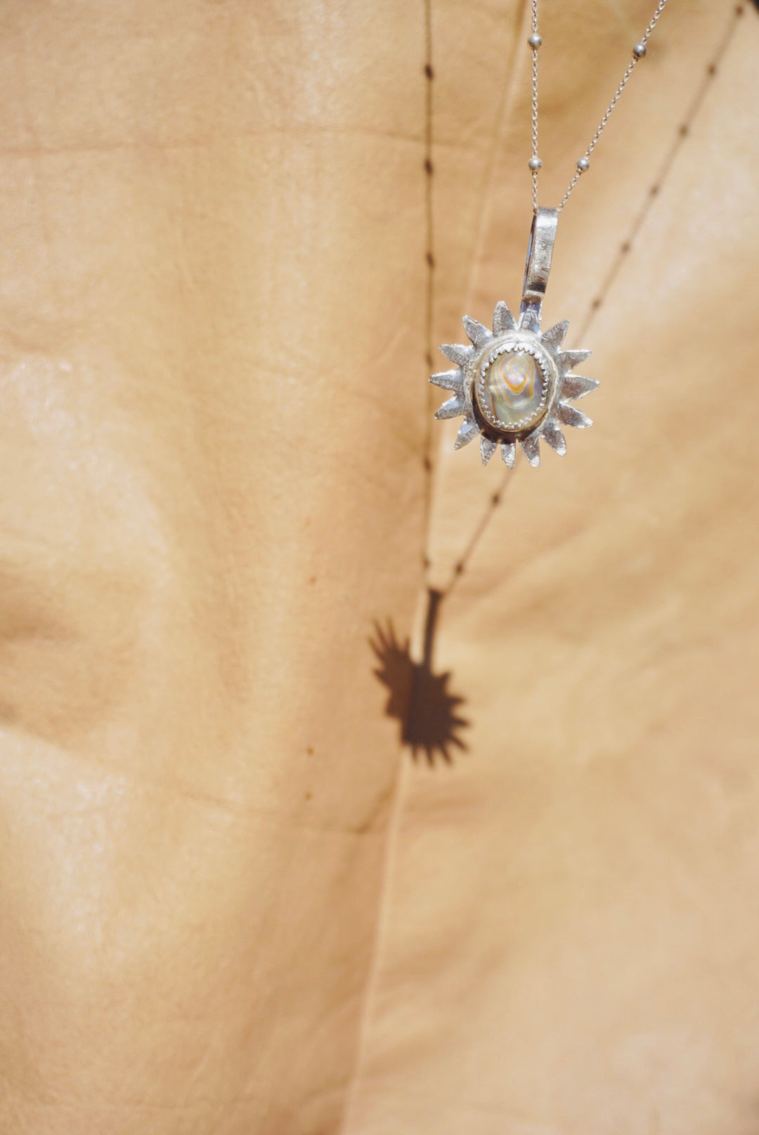 Sun Keepers Talisman Necklace #3 //  Abalone Stone