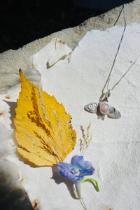 Wild Bird “Pink Skies” Necklace #53 // Faceted Freeform Peruvian Pink Opal