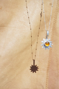 Sun Keepers Talisman Necklace #1 //  Amber Stone