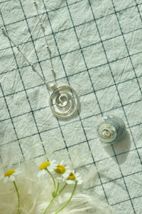 Swirlpool Pathway Necklace #2 // Sterling Silver