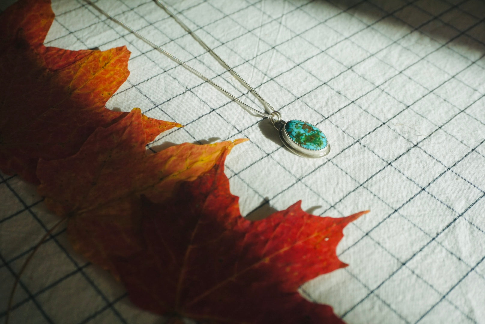 Silver Lining Necklace // Kingman Turquoise