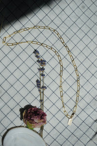 ‘Paperclip Chain Necklace — Halibou Layering Collection // 14k Goldfill