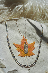 The Guides Necklace #7 — Angel + Birds Wing #7 // Sterling Silver