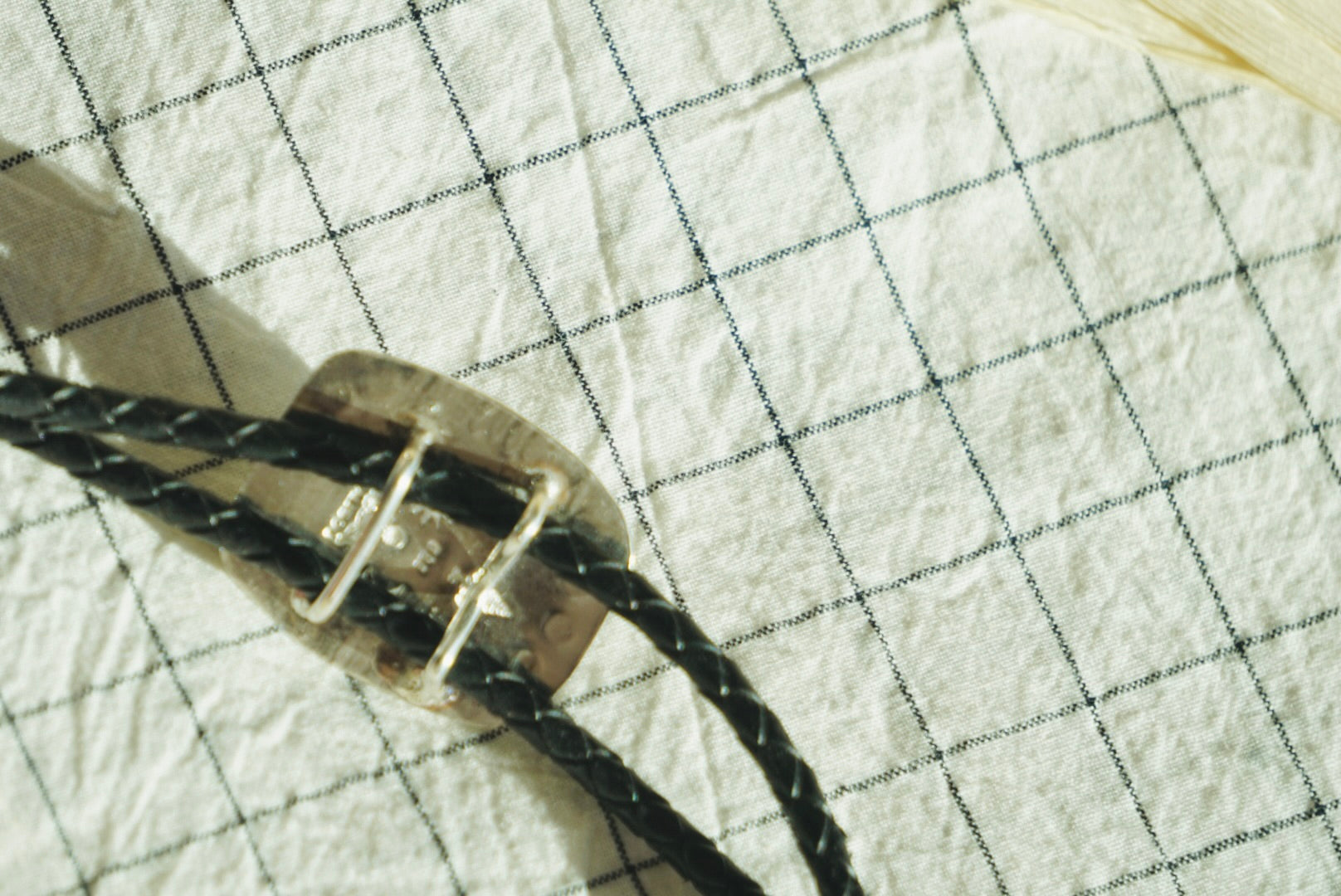 Of-the-World Western Bolo // Forest Green Pilot Mountain Turquoise, Genuine Leather + Sterling Silver