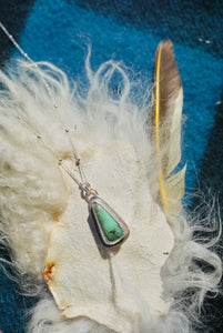Silver Lining Necklace #1 // Snowville Variscite Stone