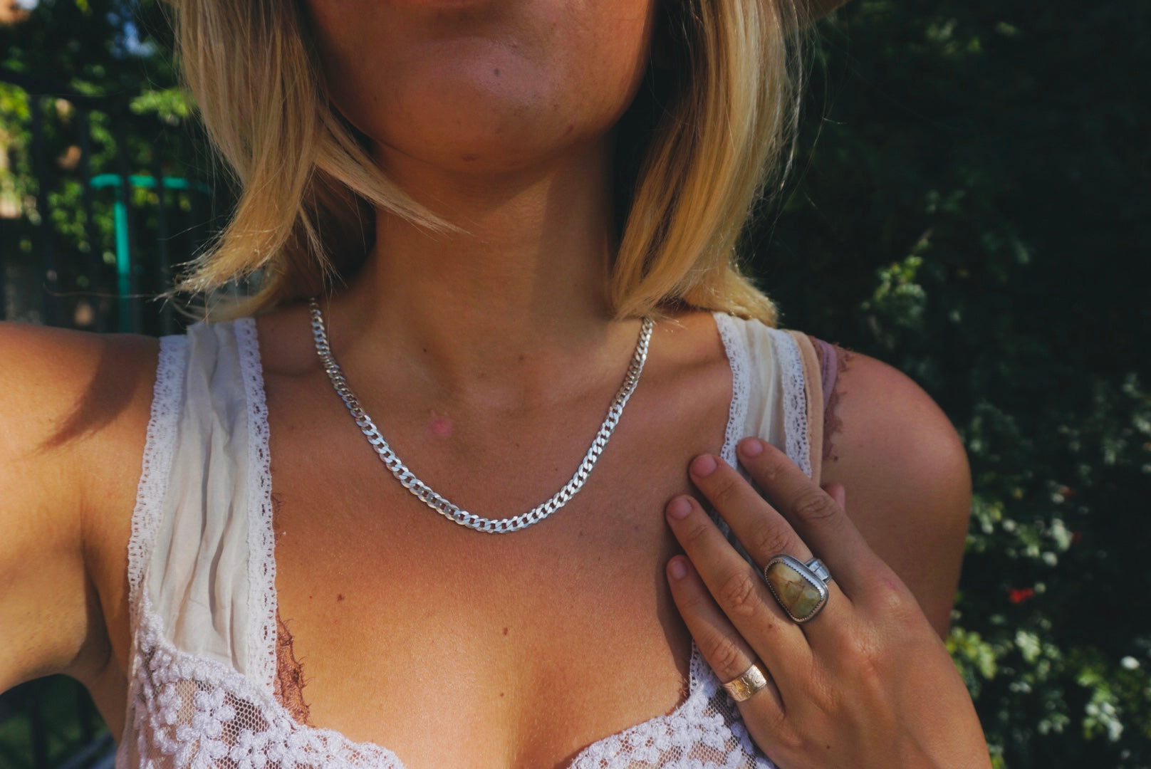 ‘Mini Abundance Chain Necklace — Halibou Layering Collection // Sterling Silver