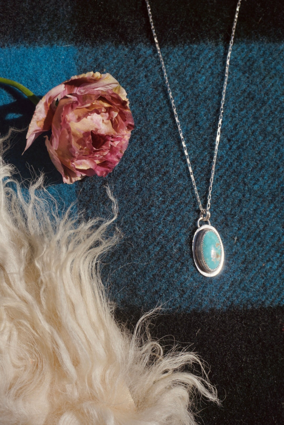 Silver Lining Necklace #2 // Dry Creek Turquoise