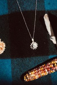 Sun Keepers Talisman Necklace #4 //  White Buffalo Turquoise