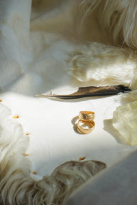 ‘Stacker Band #4 —  Palma Flower 14k Goldfill Band