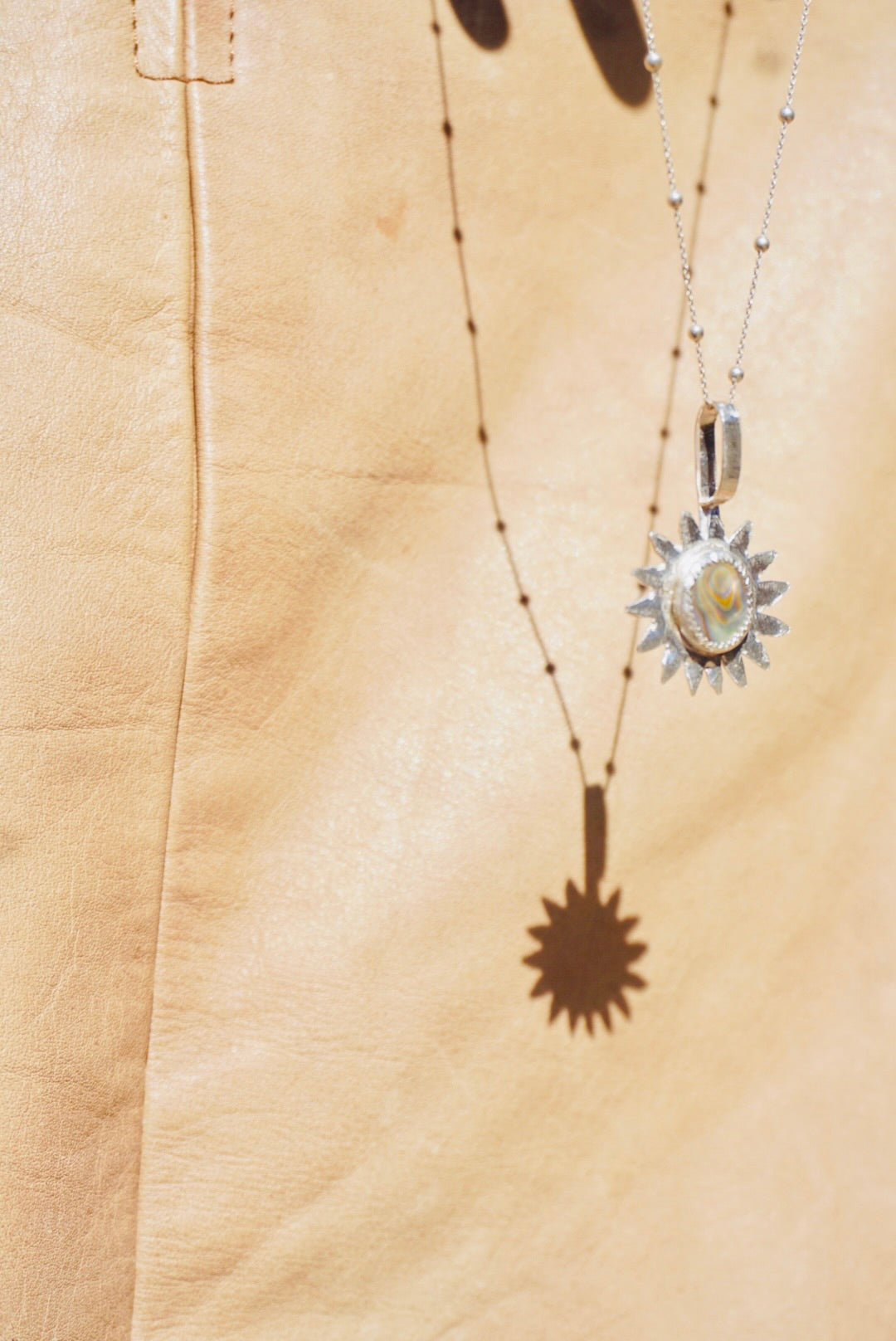 Sun Keepers Talisman Necklace #3 //  Abalone Stone