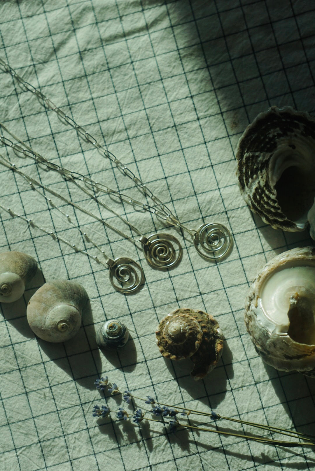 Swirlpool Pathway Necklace #2 // Sterling Silver