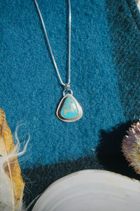 Silver Lining Necklace #4 // Kingman Turquoise