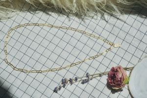 ‘Paperclip Chain Necklace — Halibou Layering Collection // 14k Goldfill