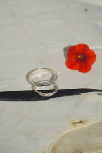 ‘Stacker Band #6 — Sterling Silver French Braid Ring