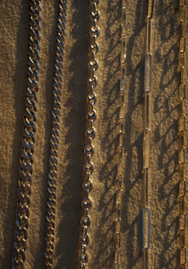 ‘Paperclip Chain Necklace — Halibou Layering Collection // Sterling Silver