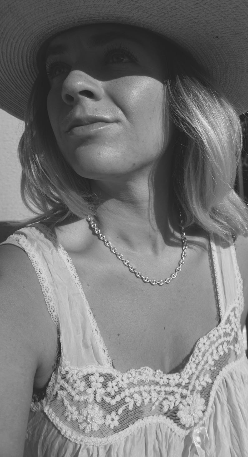 ‘Mariner Anchor Chain Necklace 5.7mm — Halibou Layering Collection // Sterling Silver