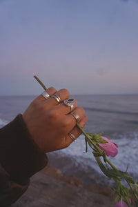‘Stacker Band #3 — Thin Braid Sterling Silver Band