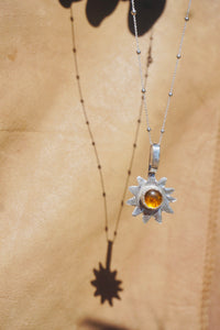 Sun Keepers Talisman Necklace #1 //  Amber Stone