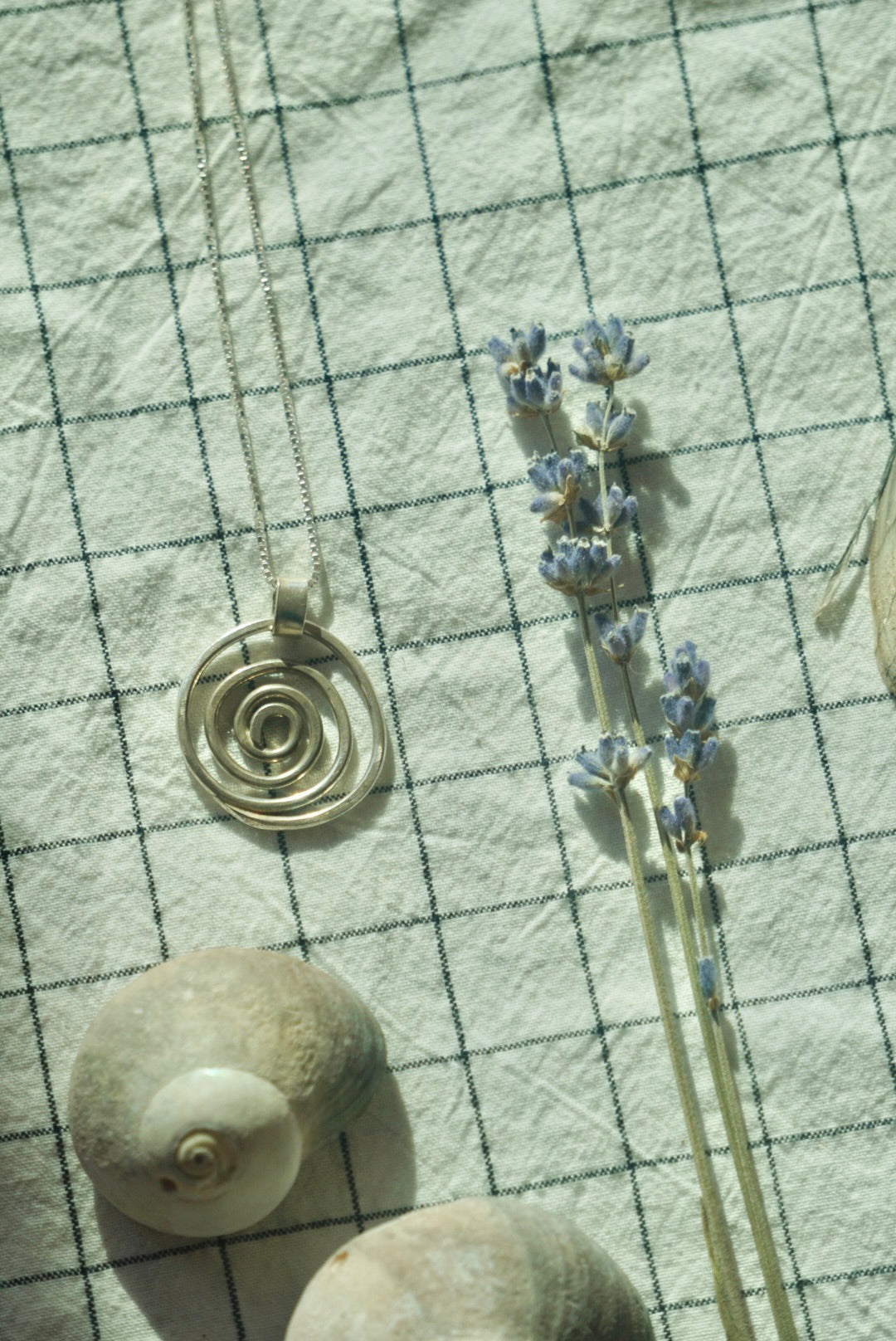 Swirlpool Pathway Necklace #1 // Sterling Silver