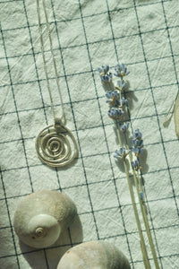 Swirlpool Pathway Necklace #1 // Sterling Silver