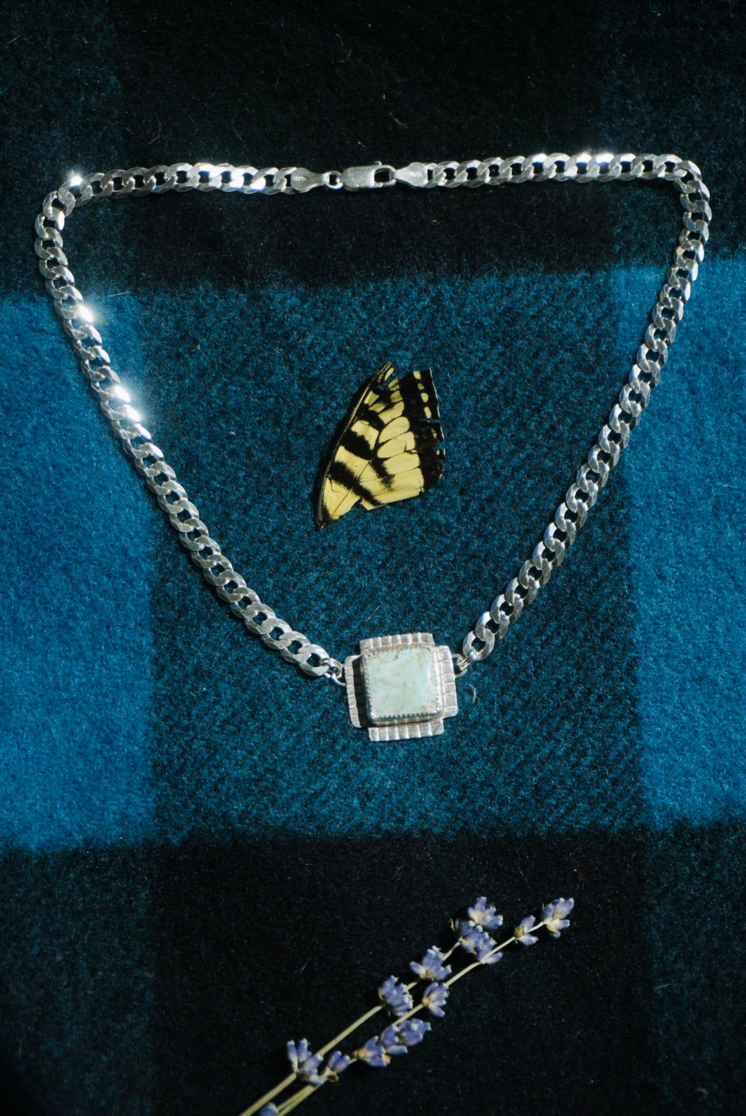 The Midi Abundance Necklace ft. Four Directions // Sterling Silver +  Dry Creek Turquoise