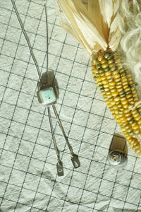 Sterling + Stone Minimal Bolo Necklace // Dry Creek Turquoise