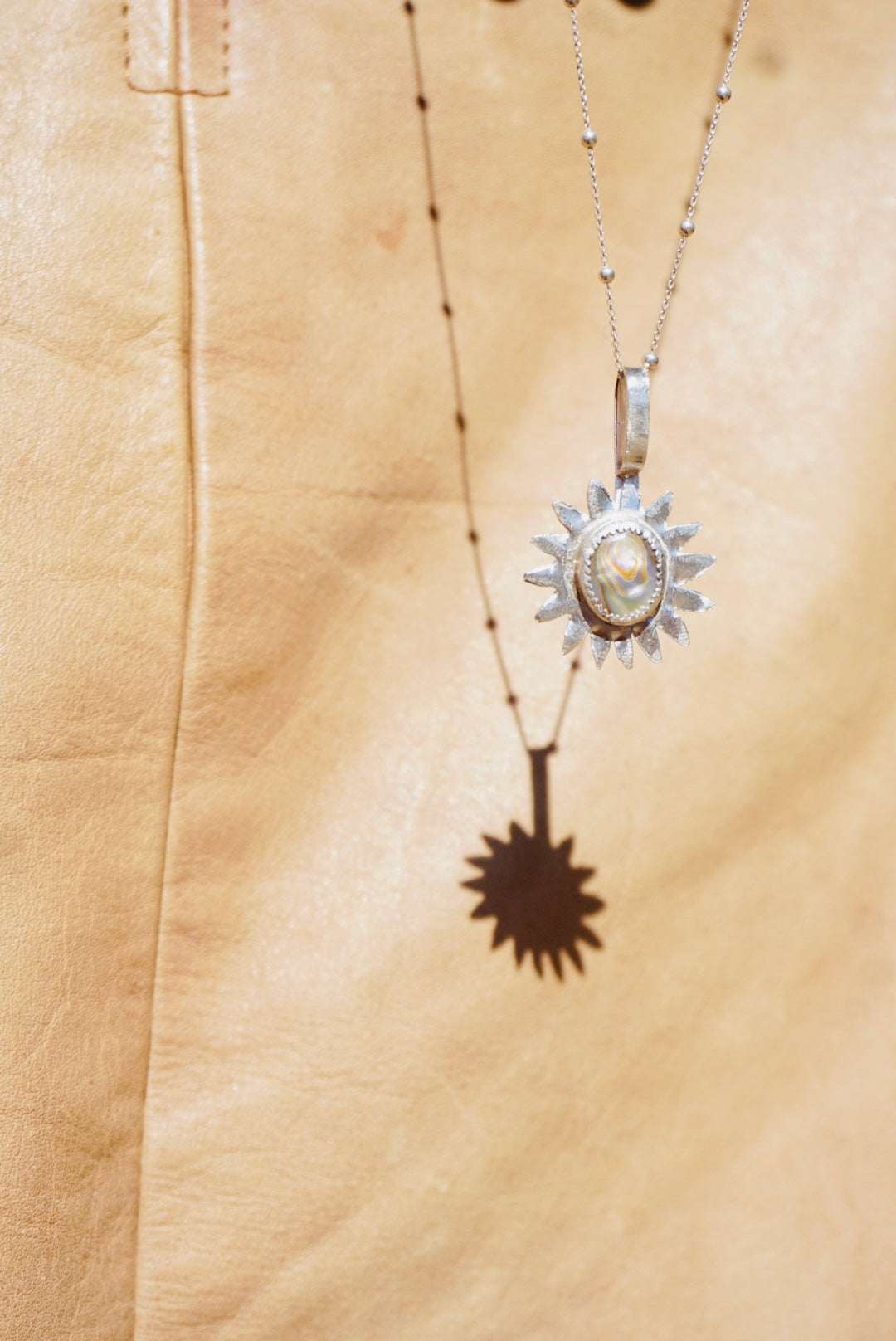 Sun Keepers Talisman Necklace #3 //  Abalone Stone
