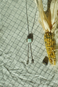 Sterling + Stone Minimal Bolo Necklace // Dry Creek Turquoise