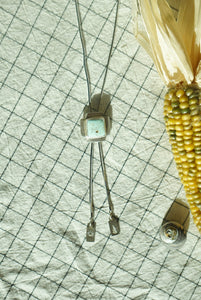 Sterling + Stone Minimal Bolo Necklace // Dry Creek Turquoise