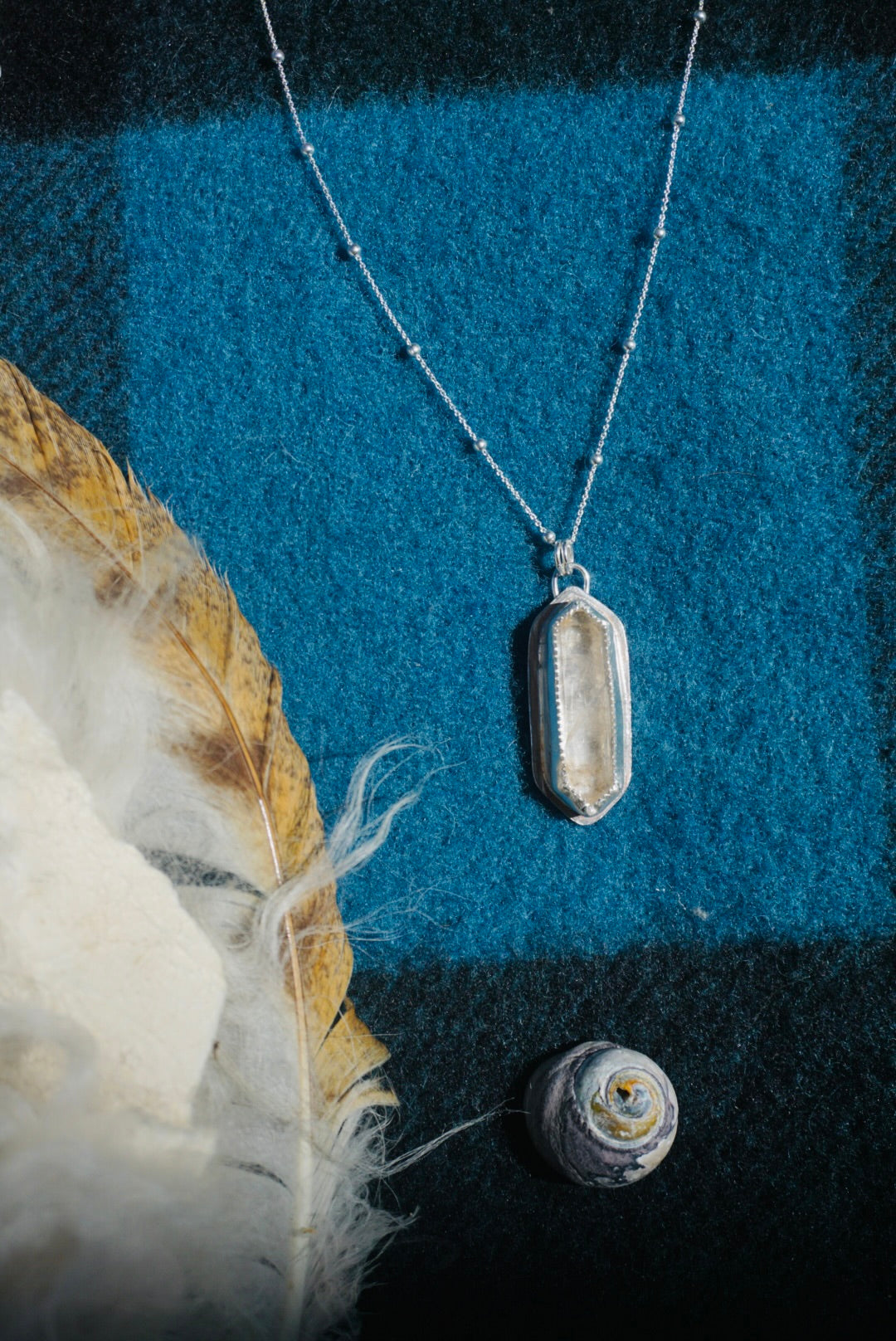 Silver Lining Necklace #5 // Quartz Crystal