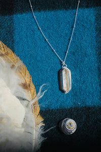 Silver Lining Necklace #5 // Quartz Crystal