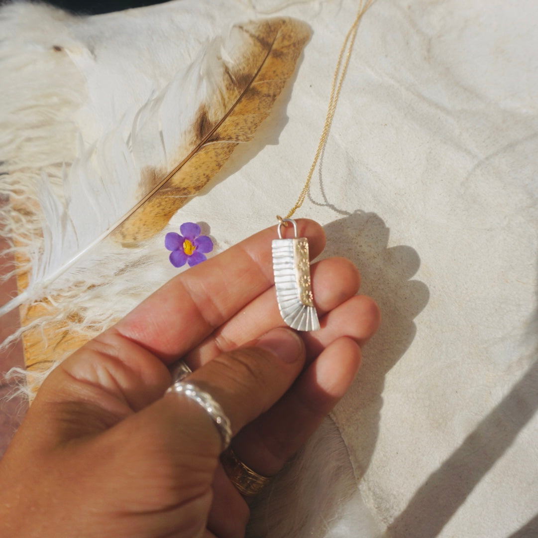 Guides Necklace #23 // Sterling Silver + 14k Goldfill