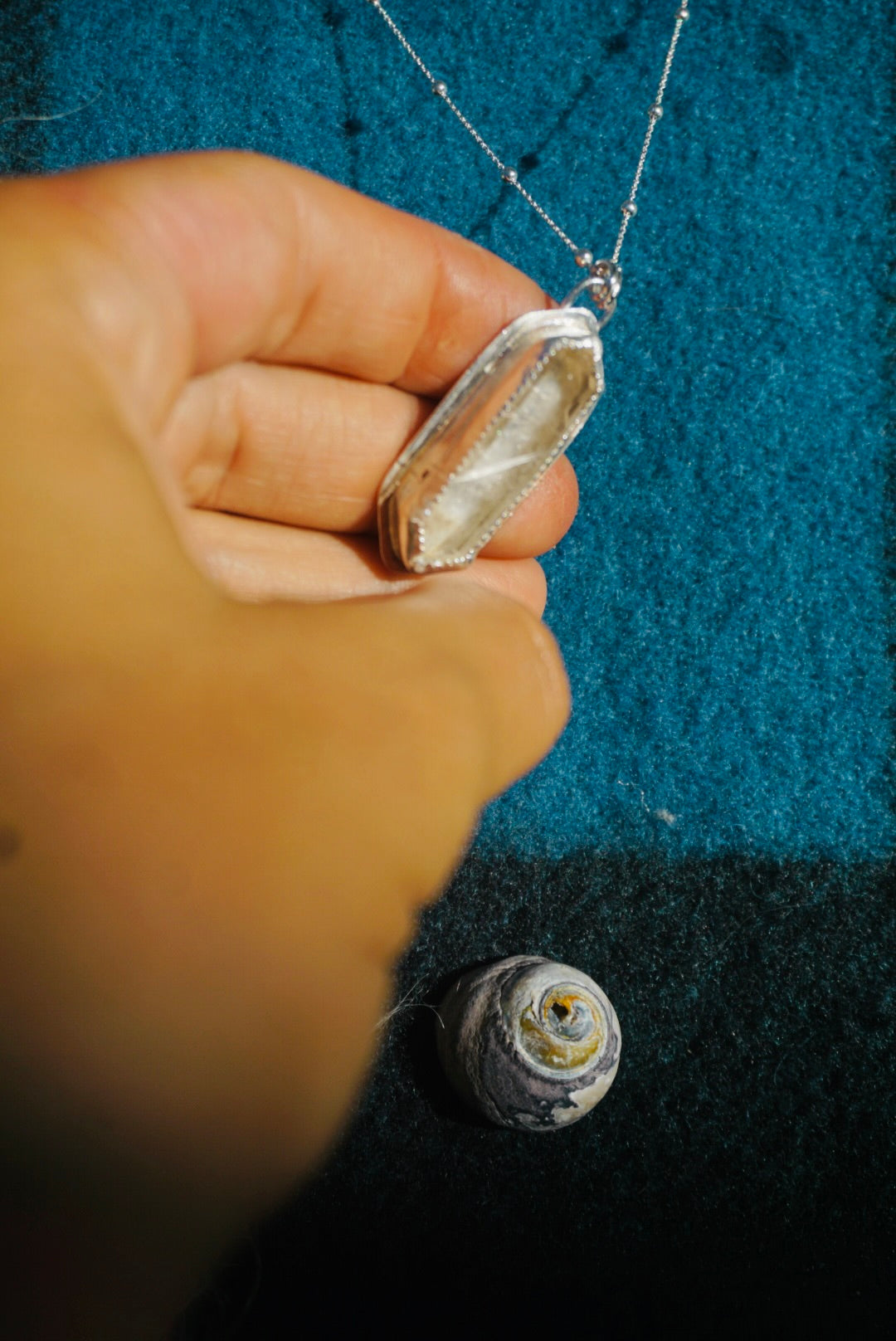 Silver Lining Necklace #5 // Quartz Crystal