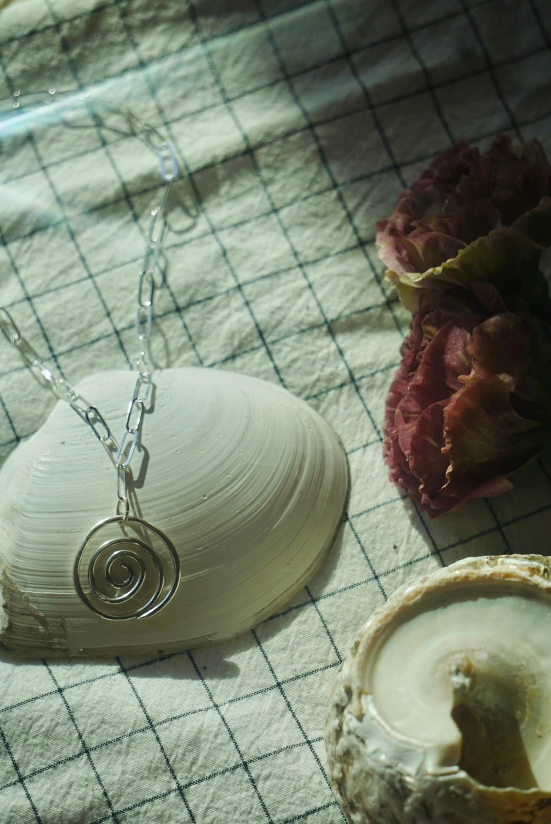 Swirlpool Pathway Necklace #3 // Paperclip Chain + Sterling Silver