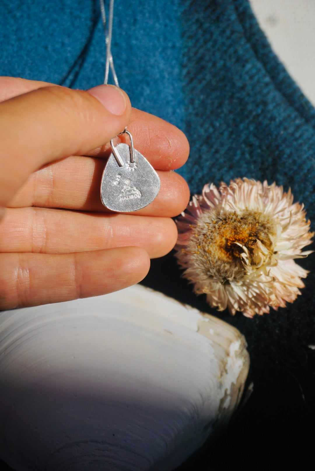 Silver Lining Necklace #4 // Kingman Turquoise