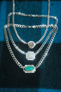 The Midi Abundance Necklace ft. Four Directions // Sterling Silver +  Dry Creek Turquoise
