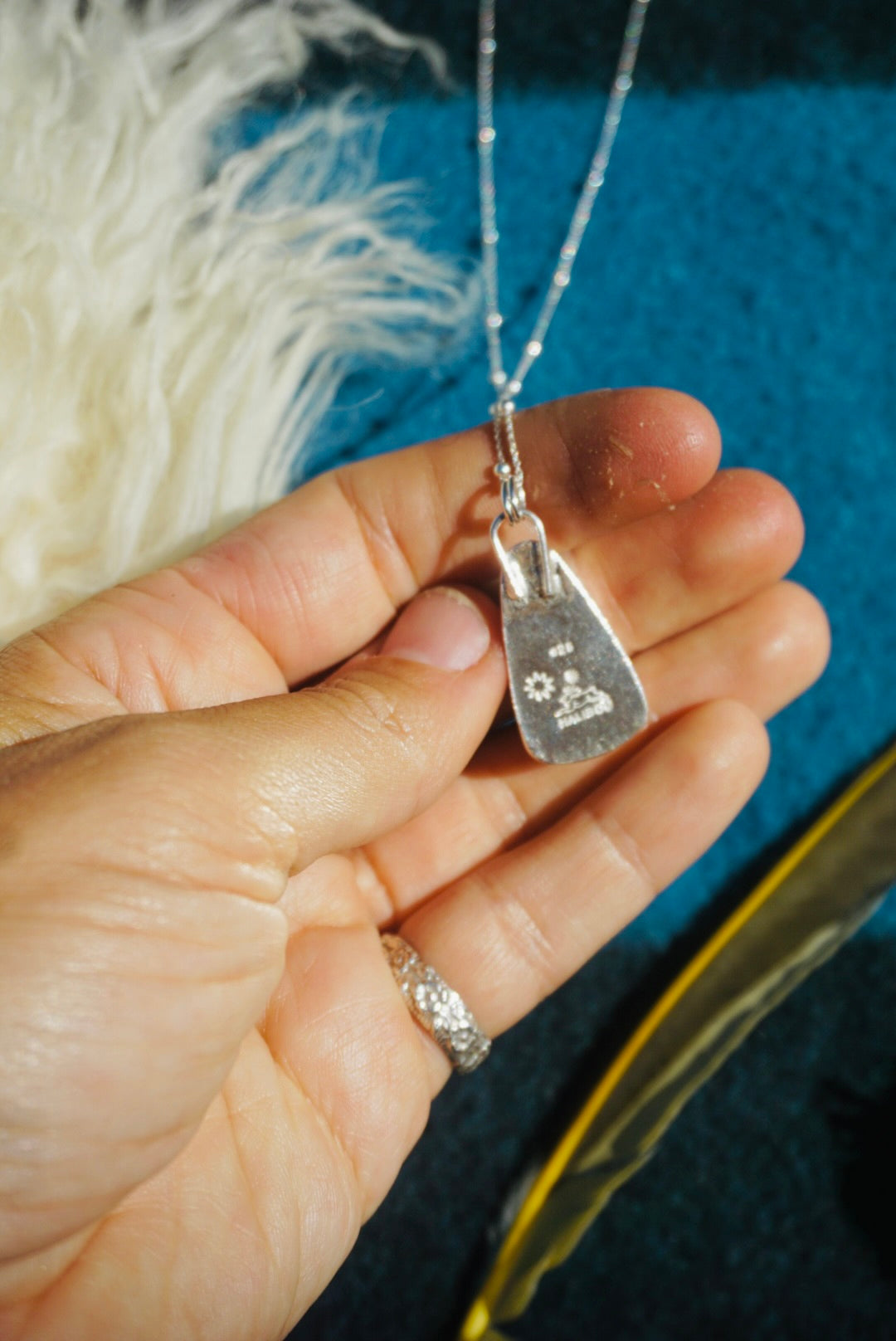 Silver Lining Necklace #1 // Snowville Variscite Stone