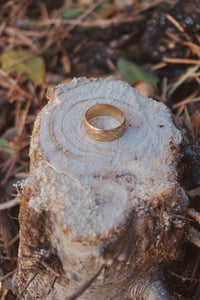 ‘Stacker Band #4 —  Palma Flower 14k Goldfill Band