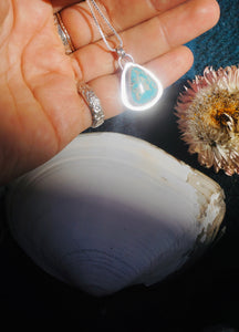 Silver Lining Necklace #4 // Kingman Turquoise