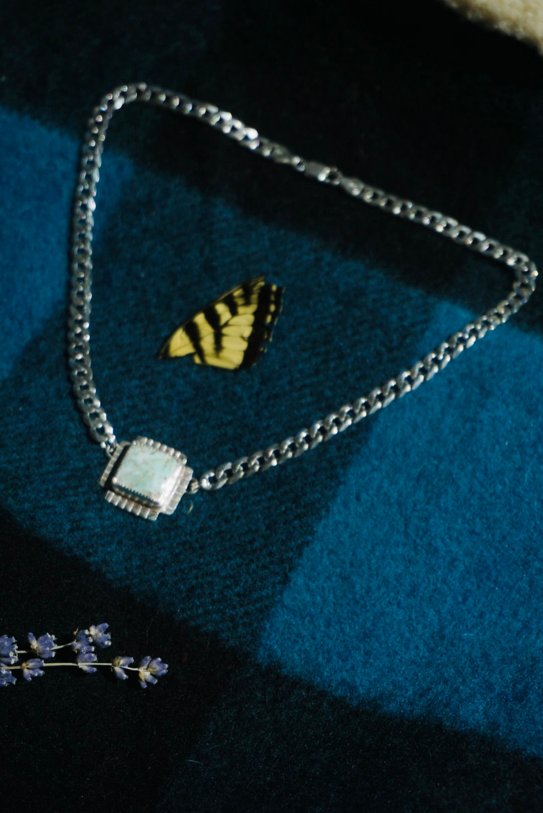 The Midi Abundance Necklace ft. Four Directions // Sterling Silver +  Dry Creek Turquoise