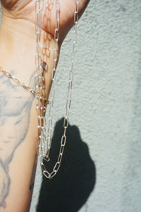 Halibou Paperclip Chain Necklace #1 // Sterling Silver