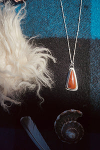 Silver Lining Necklace #6 // Poppy Jasper Stone
