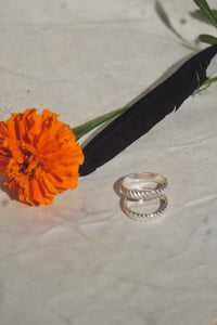 ‘Stacker Band #7 — Sterling Silver Pillar Ring