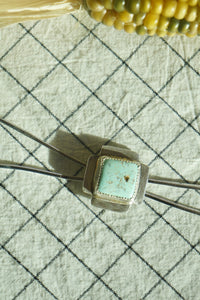 Sterling + Stone Minimal Bolo Necklace // Dry Creek Turquoise