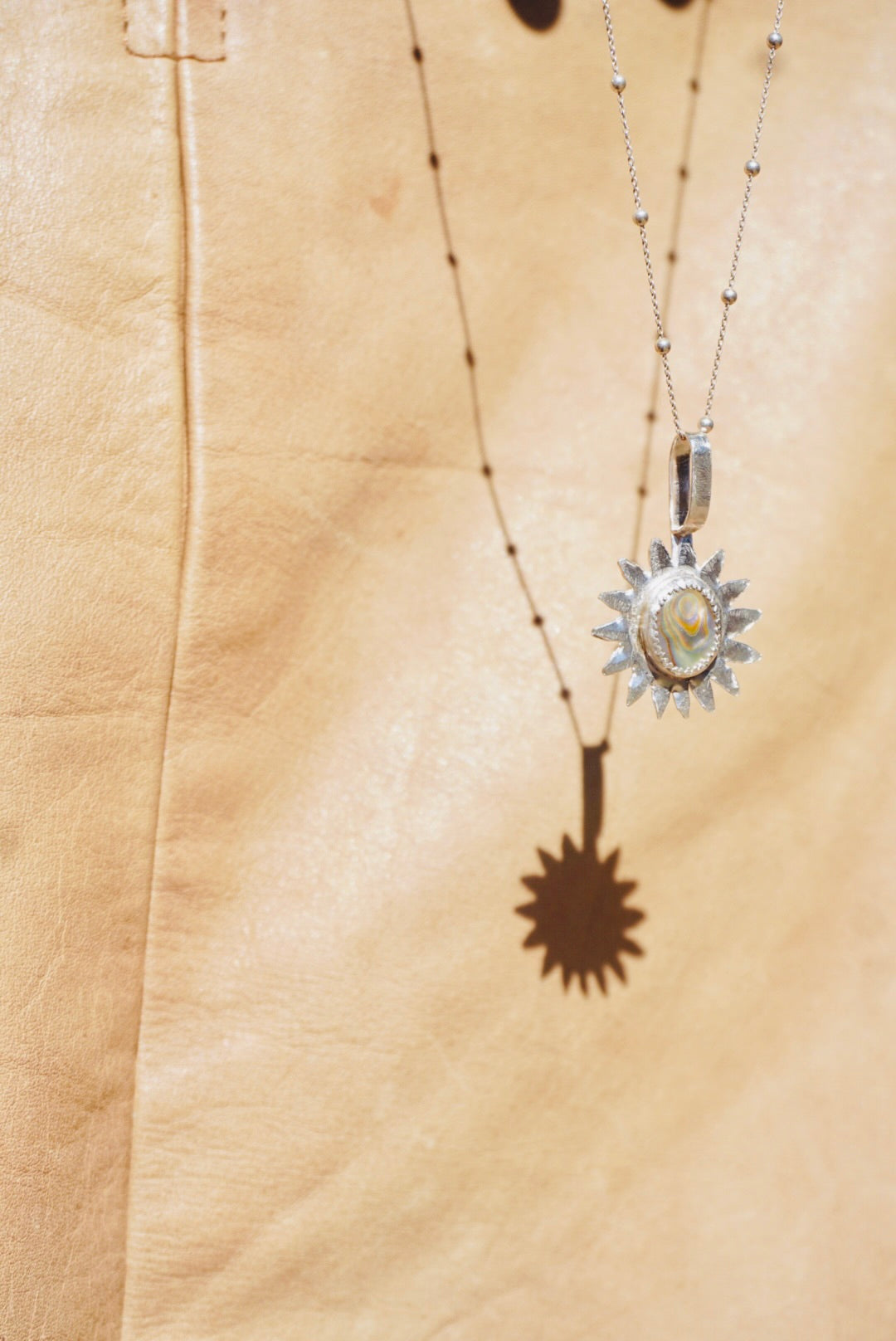 Sun Keepers Talisman Necklace #3 //  Abalone Stone