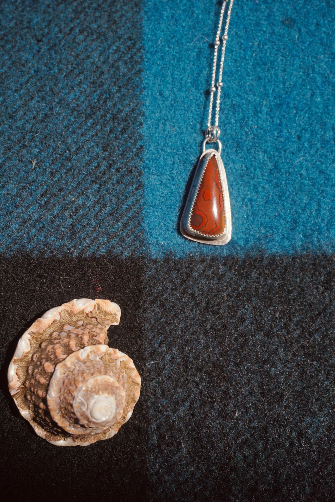 Silver Lining Necklace #6 // Poppy Jasper Stone