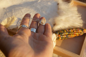 Silver Lining Necklace  // freeform faceted pink topaz