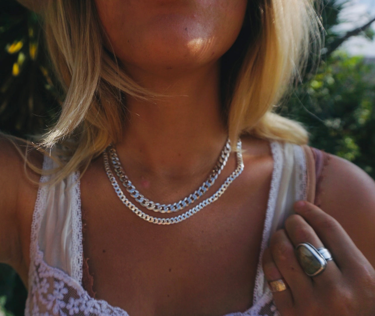 ‘Abundance Chain Necklace — Halibou Layering Collection // Sterling Silver