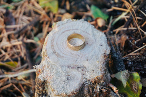 ‘Stacker Band #4 —  Palma Flower 14k Goldfill Band